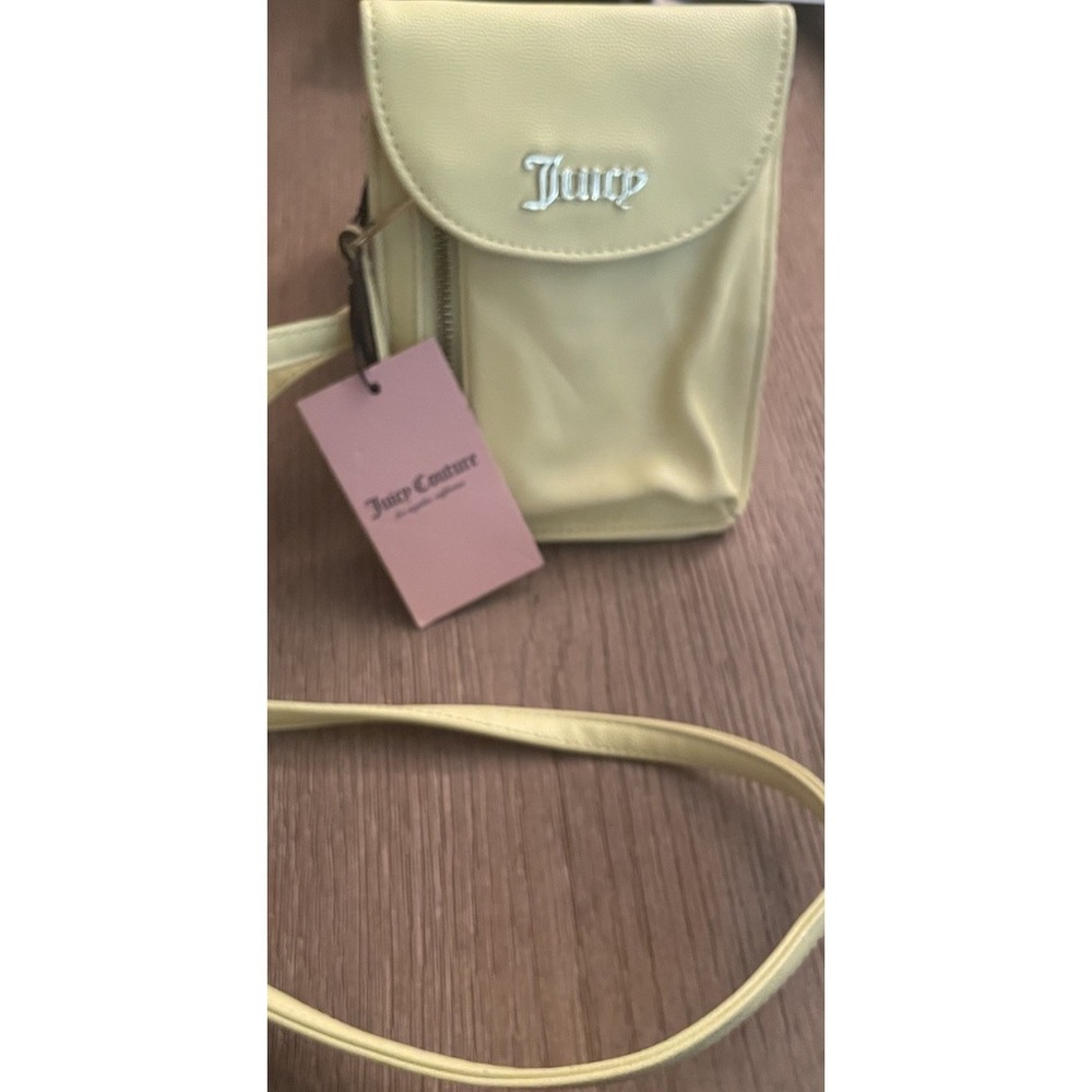 JUICY COUTURE ZIPPERED UP CELLIE YELLOW IRIS CROSSBODY BAG PURSE NWT's